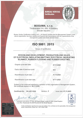 Certifikát ISO 9001:2015